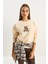 Kadın Teddy Nakış Detaylı Üç Iplik Şardonlu Sweatshirt 2