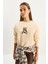Kadın Teddy Nakış Detaylı Üç Iplik Şardonlu Sweatshirt 3
