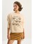 Kadın Fiyonk Nakışlı Kurdele Aksesuarlı Üç Iplik Şardonlu Sweatshirt 2