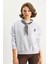 Kadın Fular Detaylı Ceylan Naıkışlı Üç Iplik Şardonlu Oversize Sweatshirt 2
