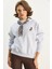 Kadın Fular Detaylı Ceylan Naıkışlı Üç Iplik Şardonlu Oversize Sweatshirt 4
