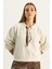 Kadın Fular Detaylı Pamuklu Ottoman Sweatshirt 4