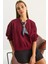 Kadın Fular Detaylı Pamuklu Ottoman Sweatshirt 1