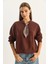 Kadın Fular Detaylı Pamuklu Ottoman Sweatshirt 2