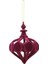 Yılbaşı Ağaç Süsü Kadife Damla Form Dekoratif Asılabilir Süs Bordo 11 cm 3