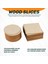 50PCS Ahşap Dilimler 4X4INCH Bitmemiş Ahşap Parçalar Diy Coaster Sanatları Için Kare ve Yuvarlak Ahşap Boyama El Sanatları (Yurt Dışından) 4