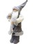 Yılbaşı Dekoru Gri Kürklü Noel Baba Figürlü Süsleme Aksesuarı 45 Cm 3