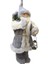Yılbaşı Dekoru Gri Kürklü Noel Baba Figürlü Süsleme Aksesuarı 45 Cm 4