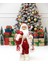 Yılbaşı Dekoru Desenli Kürklü Noel Baba Figürlü Süsleme Aksesuarı Kırmızı Beyaz 65 cm 1