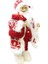 Yılbaşı Dekoru Desenli Kürklü Noel Baba Figürlü Süsleme Aksesuarı Kırmızı Beyaz 65 cm 2