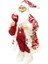 Yılbaşı Dekoru Desenli Kürklü Noel Baba Figürlü Süsleme Aksesuarı Kırmızı Beyaz 65 cm 3