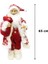 Yılbaşı Dekoru Desenli Kürklü Noel Baba Figürlü Süsleme Aksesuarı Kırmızı Beyaz 65 cm 4