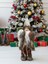 Yılbaşı Dekoru Çuvallı Rustik Noel Baba Figürlü Süsleme Aksesuarı Kahverengi 30 cm 1