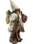 Yılbaşı Dekoru Çuvallı Rustik Noel Baba Figürlü Süsleme Aksesuarı Kahverengi 30 cm 4