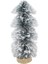 Mini Yılbaşı Ağacı Kar Kaplı Fırça Dallı Dekoratif Çam Ağacı 20 cm 2