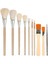 7pcs Altın Kaplama Fırça Seti Çeşitli Boyutlar Yaprak Keçi Saç Fırçaları Metalik Folyo Fırçaları Folyo Kağıt Sanat Zanaat Malzemeleri (Yurt Dışından) 1