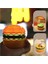 Hamburger Gece Lambası LED Şarj Edilebilir Başucu Uyku Lambası Çocuk Öğrenme Kalemtıraş Saklanabilir Masa Lambası (Yurt Dışından) 3