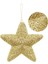 Yılbaşı Ağaç Süsü Kabartma Detaylı Simli Yıldız Dekoratif Süs altın 15 cm 3