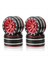 Metal 1 9 Inç Beadlock Tekerlek Jant Dış Çapı 55MM Rc 1/10 12MM Altı Paletli Araba Eksenel SCX10 90047 CC01 Trx4 Kırmızı (Yurt Dışından) 1