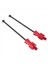 2pcs Widemaxx Çelik Genişletilmiş Şaft Cvd 1/10 Traxxas Maxx Widemaxx Rc Araba Yükseltme Parçaları Kırmızı (Yurt Dışından) 3