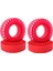 4pcs Silikon Kauçuk Ekle Köpük Lastik 1/10 Rc Tracher Car-Red Için 108MM Köpük Için Uygun (Yurt Dışından) 1