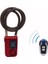 Bisiklet Güvenlik Kilidi Kablosuz Uzaktan Kumanda Hırsızlık Önleme Titreşim Alarm Kilidi Elektrik Motosiklet Kodu Kilit Kırmızı (Yurt Dışından) 1