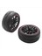 24PCS 12MM Hub Tekerlek Jantlar ve Rc Için Kauçuk Lastikler 1/10 Yol Touring Drift Araba R (Yurt Dışından) 5