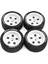 4pcs 68MM 1/10 Rc Racing Araba Lastikleri Yol Touring Drift Araba Lastik Tekerleği Tamiya TT01 TT02 XV01 Beyaz (Yurt Dışından) 3