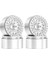 4pcs 1 9 Metal Beadlock Wheel Hub Kıyısı 1/10 Rc Traxxas Trx4 SCX10 SCX10-II 90046 SCX10-III AXI03007 D90 Gümüş (Yurt Dışından) 1