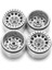 4pcs 1 9 Metal Beadlock Wheel Hub Kıyısı 1/10 Rc Traxxas Trx4 SCX10 SCX10-II 90046 SCX10-III AXI03007 D90 Gümüş (Yurt Dışından) 4