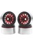 4pcs 1 9 Metal Beadlock Wheel Hub Kıyısı 1/10 Rc Traxxas Trx4 SCX10 SCX10-II 90046 SCX10-III AXI03007 D90 Kırmızı (Yurt Dışından) 1