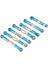 Wltoys Için 21X 144001 1/14 Rc Araba Yedek Parçalar Metal Bağlantı Servo Çekme Çubuk Direksiyon Çubuğu Seti Mavi (Yurt Dışından) 2