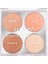 Kontür Paleti 4'lü Parlak Görünümlü Cilt İçin Hafif Orta Kapatıcılık 001 Renk 4