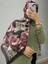 Bordo Winter Bloom Soft Şal 2