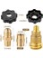 3 Paket Qcc1 Somun Propan Tank Silindir Adaptörü, Pirinç 1/4 Inç Npt Erkek, 3/8 Inç Parlama x 1/4 Inç Erkek Boru Bağlantı (Yurt Dışından) 4