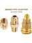 3 Paket Qcc1 Somun Propan Tank Silindir Adaptörü, Pirinç 1/4 Inç Npt Erkek, 3/8 Inç Parlama x 1/4 Inç Erkek Boru Bağlantı (Yurt Dışından) 5