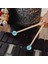 2pcs Yumuşak Kauçuk Kafa Çubukları Ahşap Sap Çan Tokarları Glockenspiel Ksilofon Bell Müzik Enstrümanları Parçalar Yeşil (Yurt Dışından) 3
