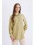 Regular Fit Basic Düz Viskon Uzun Kollu Gömlek Tunik D7352AX25SP 3