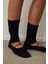 Siyah Kaydırmaz Taban Bantlı Pilates&Yoga Tozluk Çorap 1
