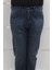 Denim Cartel Fistan Store Erkek Koyu Mavi Yüksek Bel Rahat Kesim Boru Paça Jean Pantolon 2