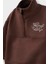 Erkek Bebek 2'li Takım Baskılı Yarım Fermuarlı Sweatshirt Eşofman Altı G1126A525WN 3