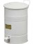 Galvaniz Metal 30 Litre Pedallı Çöp Kovası (Beyaz) 2