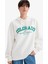 Oversize Geniş Kalıp Kapüşonlu Baskılı Sweatshirt F6089AX25AU 1
