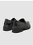 %100 Hakiki Deri Siyah Kadın Loafer 3