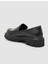 %100 Hakiki Deri Siyah Kadın Loafer 6