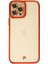 iPhone 12 Pro Kılıf Liva Lens Silikon - KIRMIZI-(5796) - M846R001-K19846 2