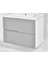 Granit Lavabolu Fenice 80 cm Alt Üst Banyo Dolabı Takımı Gri 2