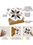 Kendinden Yapışkanlı Seramik ve Yer Döşemesi Çarkıfelek Desenli Pvc Karo 30X30 cm (4 Adet) 0,36M² 3