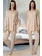 Dantel Detaylı Askılı Pijama Sabahlık Takımı 1