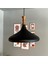 Siyah Uzun Piyon Ahşap Tekli Avize Sarkıt Salon Mutfak Cafe Butik Lamba Aydınlatma Avizeler 2